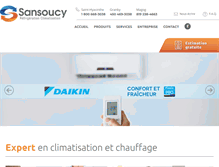 Tablet Screenshot of climatisationsansoucy.com
